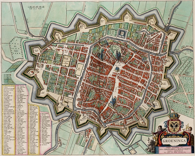 Kaart Groeninga Atlas Van Loon 1649